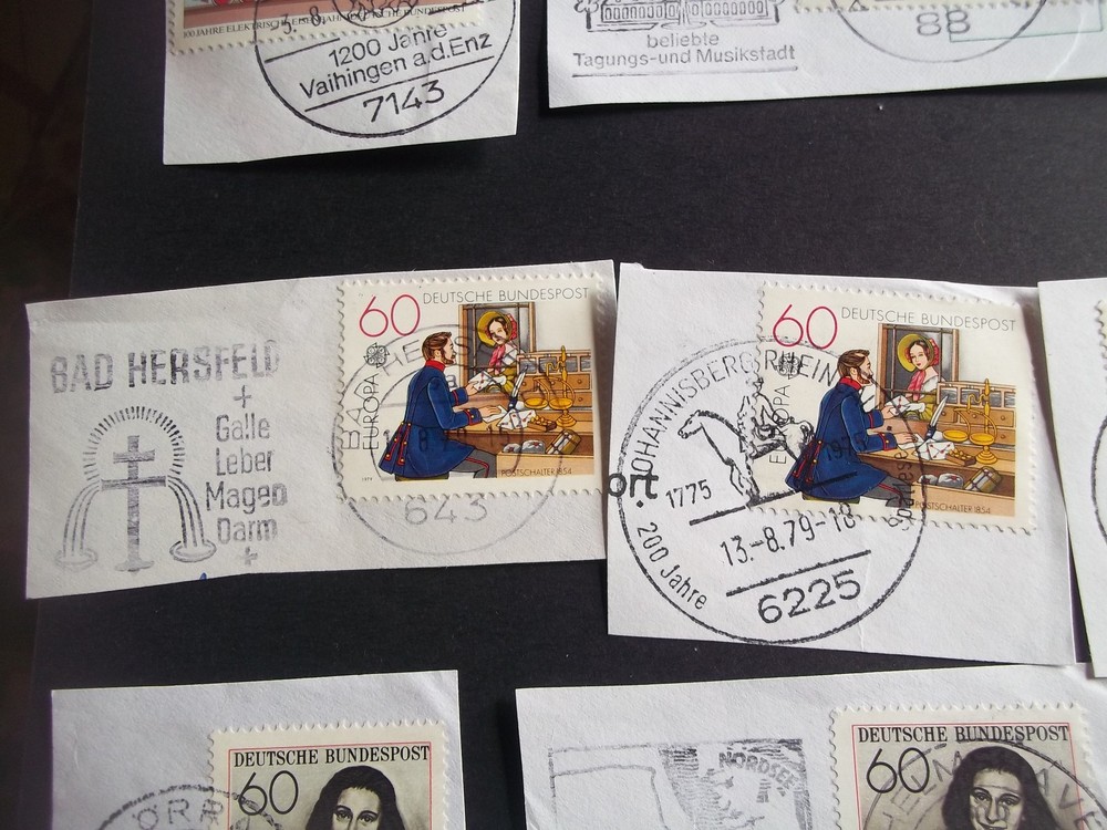 24x 1979 special / commemorative cancels Germany
