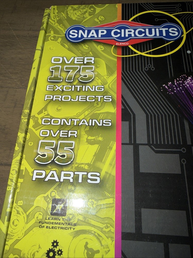 Snap Circuits LIGHT Electronics Exploration Kit Opened Box SCL-175 Fiber Optics