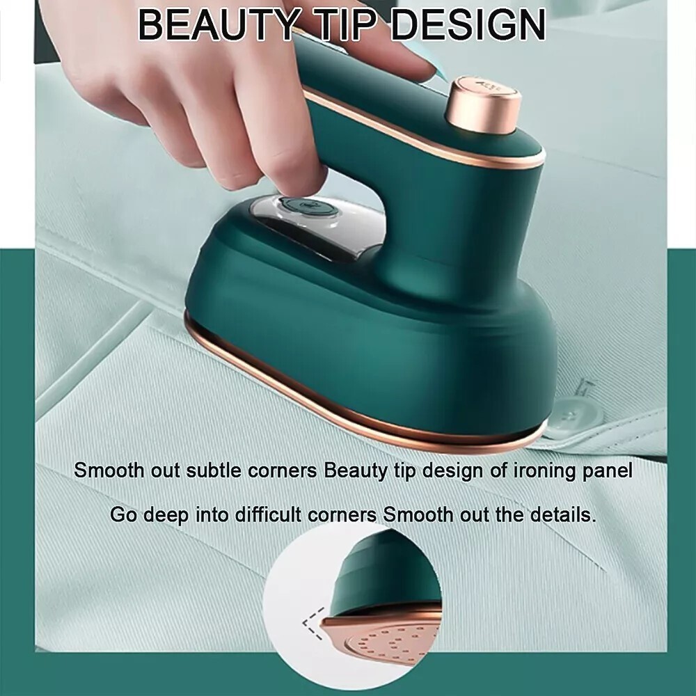 Micro Steam Iron Machine Mini Portable Steamer Handheld Garment Clothes Ironing