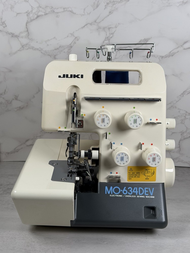 Juki Sewing Machine Model MO-634D Japan Tested Working With Case