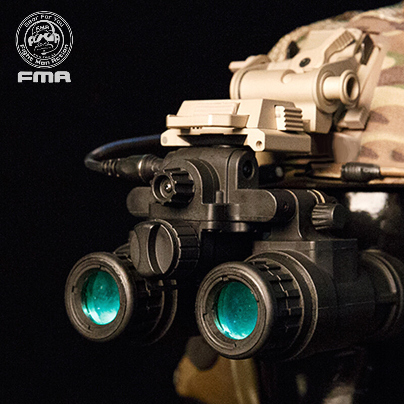FMA Tactical Night Vision NVG PVS31 Dummy With Green Light Function Binocular BK