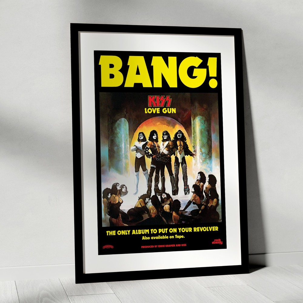 KISS Band Love Gun Vinyl Album Poster Magazine Advert 1977 Destroyer Alive! II