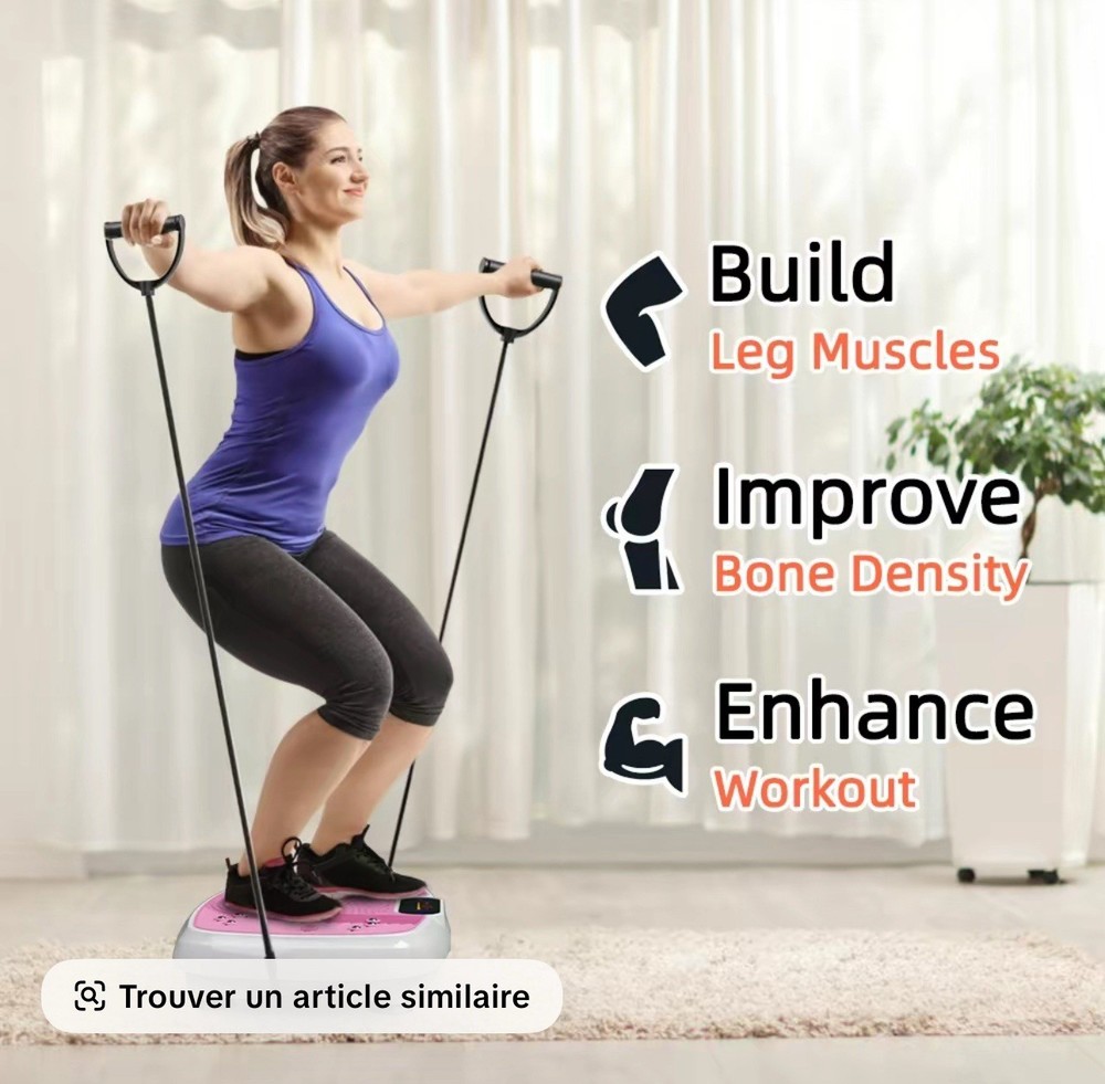 Vusign Home Vibration Plate Exercise Machine Lymphatic Drainage.