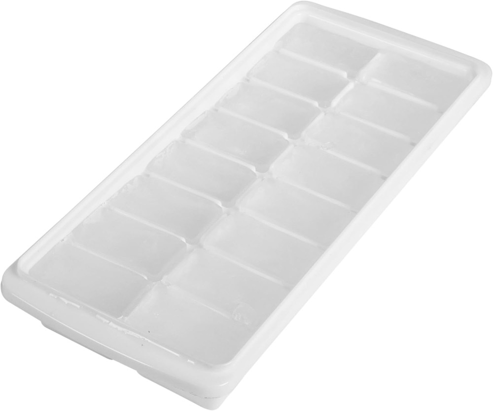 4 Pack 64 Slots White Stackable Ice Cube Tray for Freezer - Easy Release Icecube