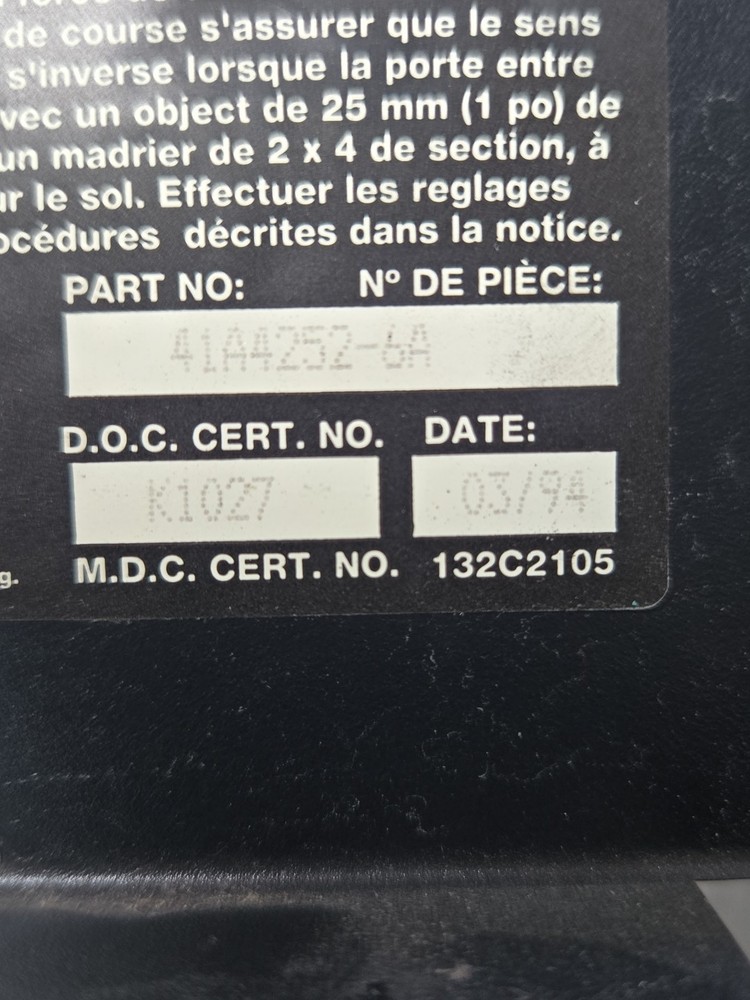 Chamberlain 41A4252-6A LOGIC BOARD GREEN BUTTON ONLY BOARD