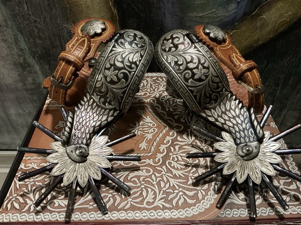 Antique Big Mexican Snake Spurs