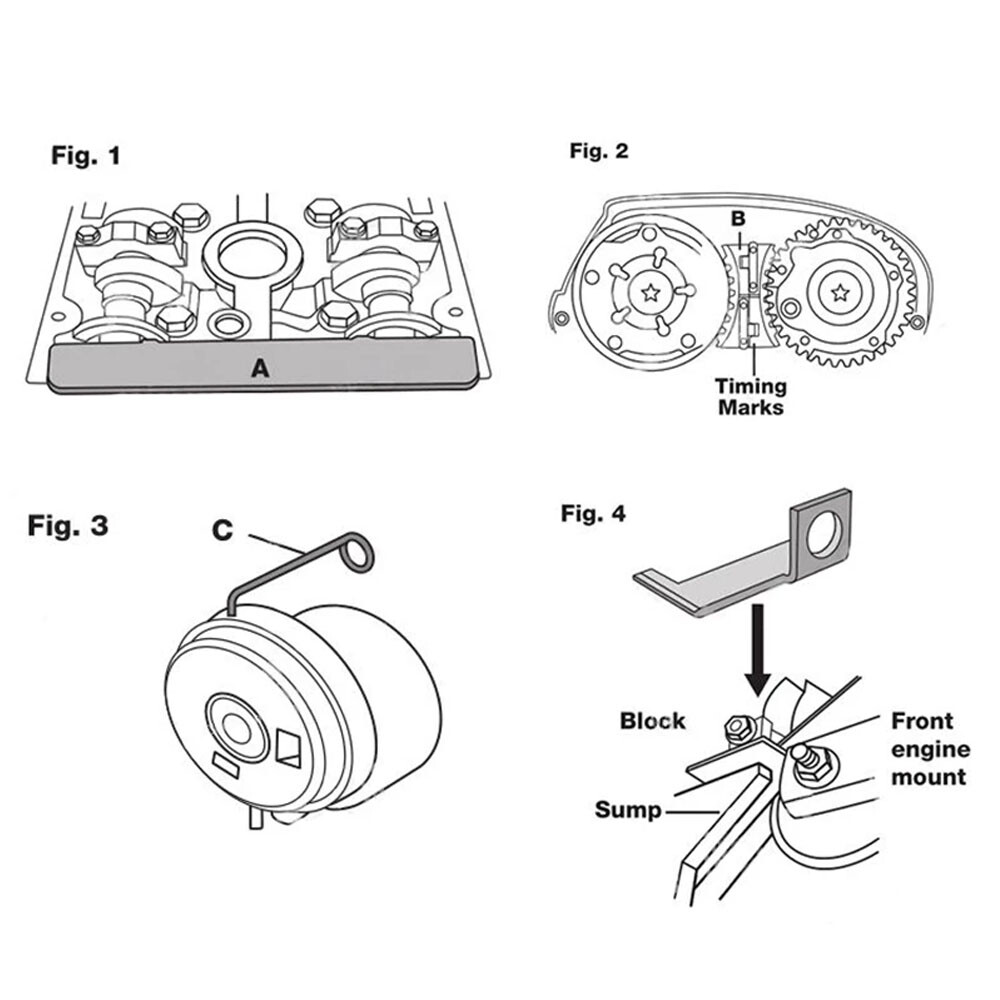 For Chevy Cruze Alfa Romeo Fiat 16V 1.4 1.6 1.8 Engine Camshaft Timing Tool Kit