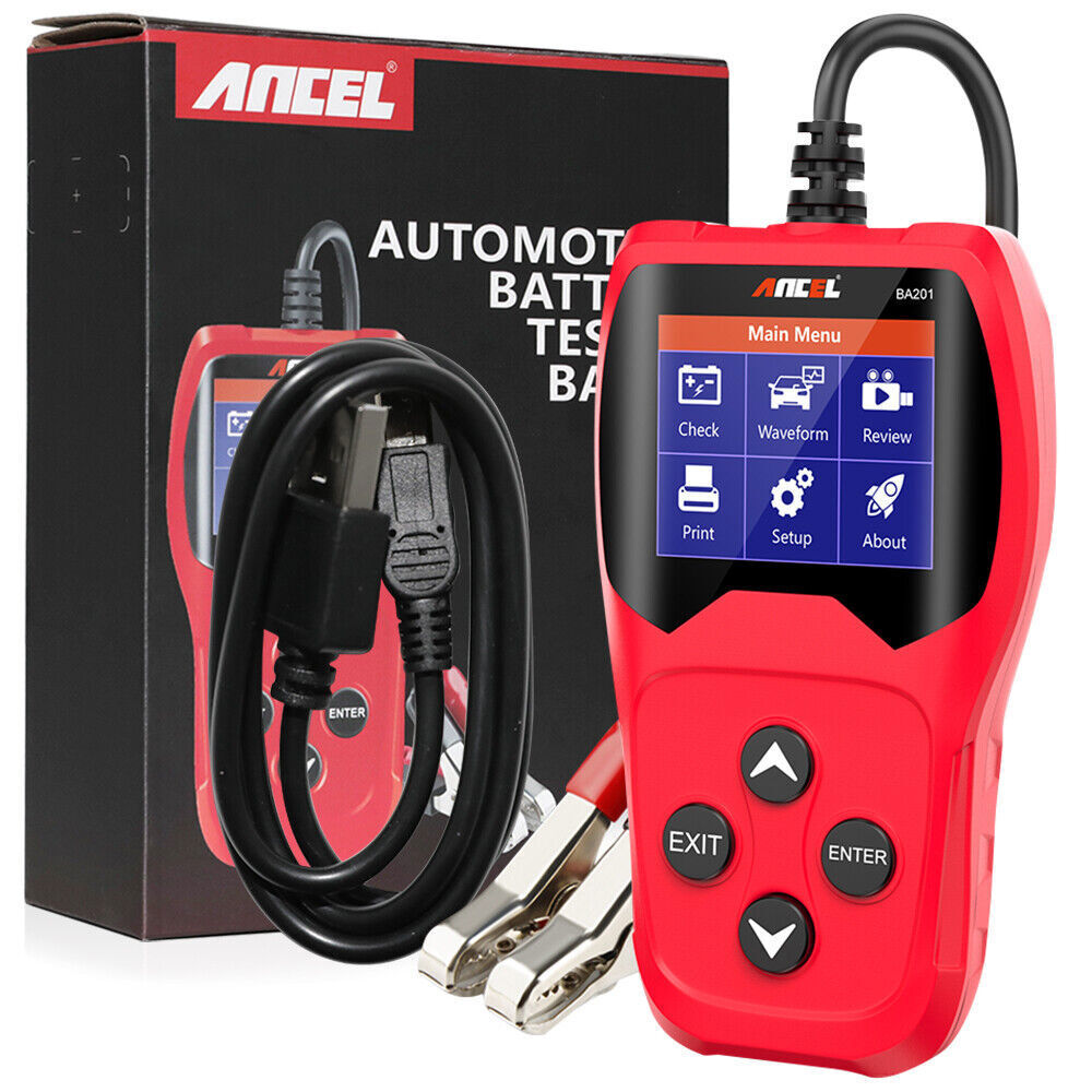 12V Battery Load Tester Auto Digital Analyzer Alternator Cranking Charging Test