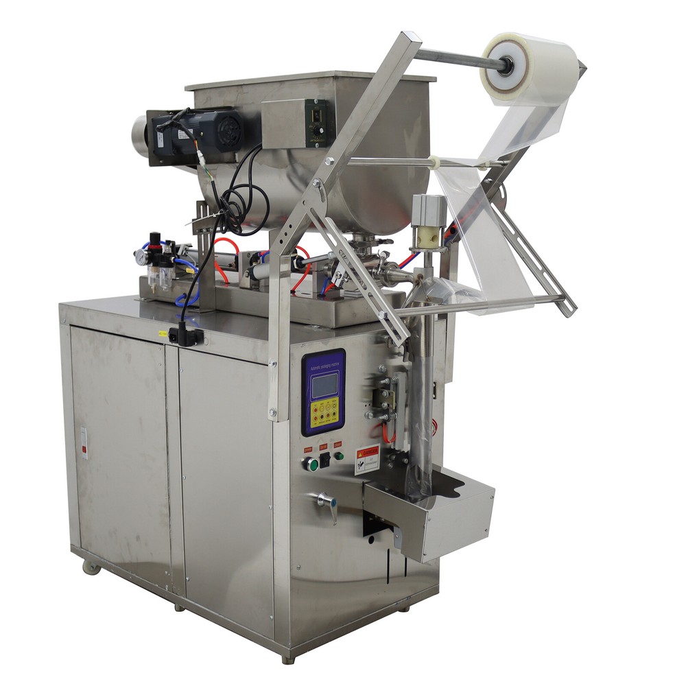 Automatic 10-100ml Quantitative Filling Machine w/ Horizontal Mixing Hopper 110V
