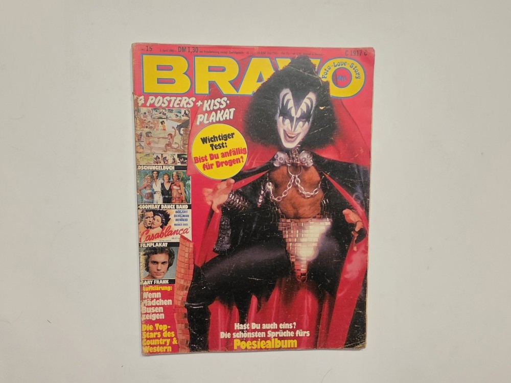 1980 Bravo German Kiss Music Magazine