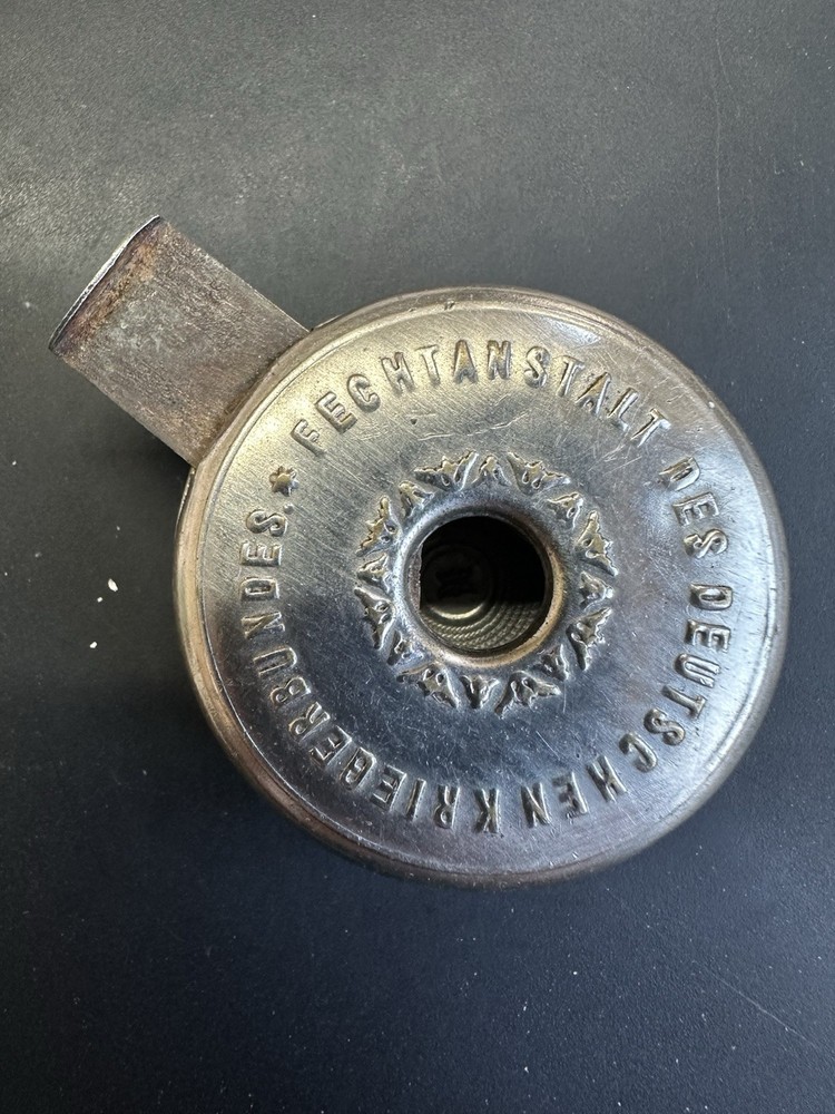 Antique German Pocket Compass & Pedometer w/ Integrated Cutting Blade