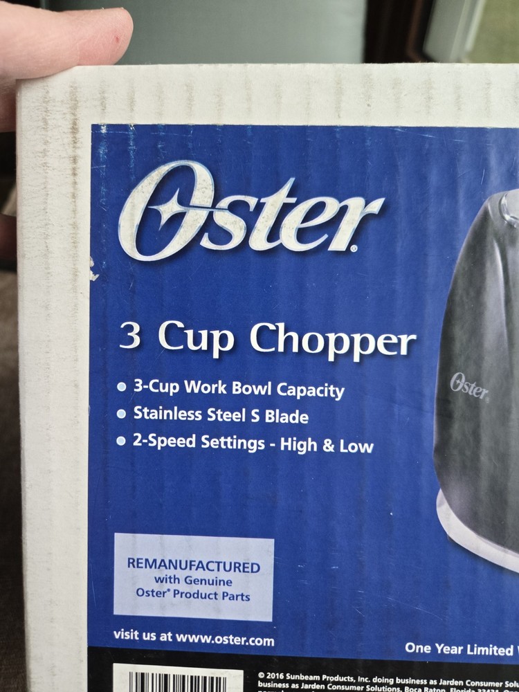 Oster 3 Cup Chopper with Accessories New