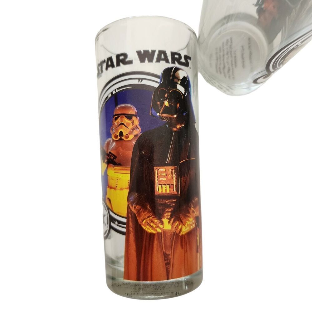 Star Wars 2013 Lucas Films Printed Glass Set 4 Pcs 10oz Drinkware