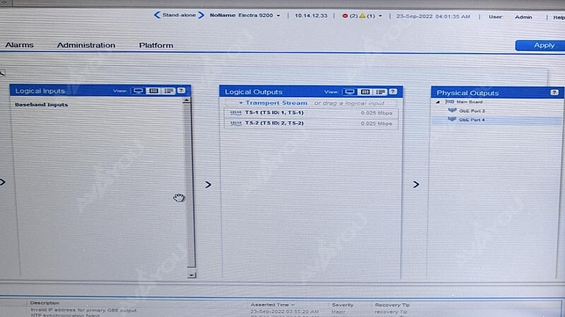 Harmonic Electra ELC-9200-CHS2-AC-E MPEG-2 H.264 Encoder ELC-9200D ELC-9240
