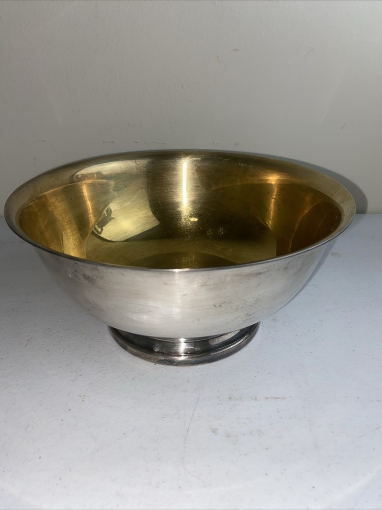 Gorham Silver Original YC780 Silver-plate Footed Bowl 8" x 3 5/8" high Vtg