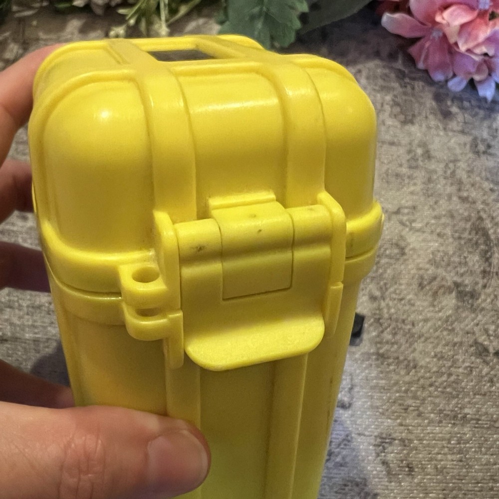 Otterbox Waterproof Dry Box Small Case Yellow Plastic Storage Hinge Lid