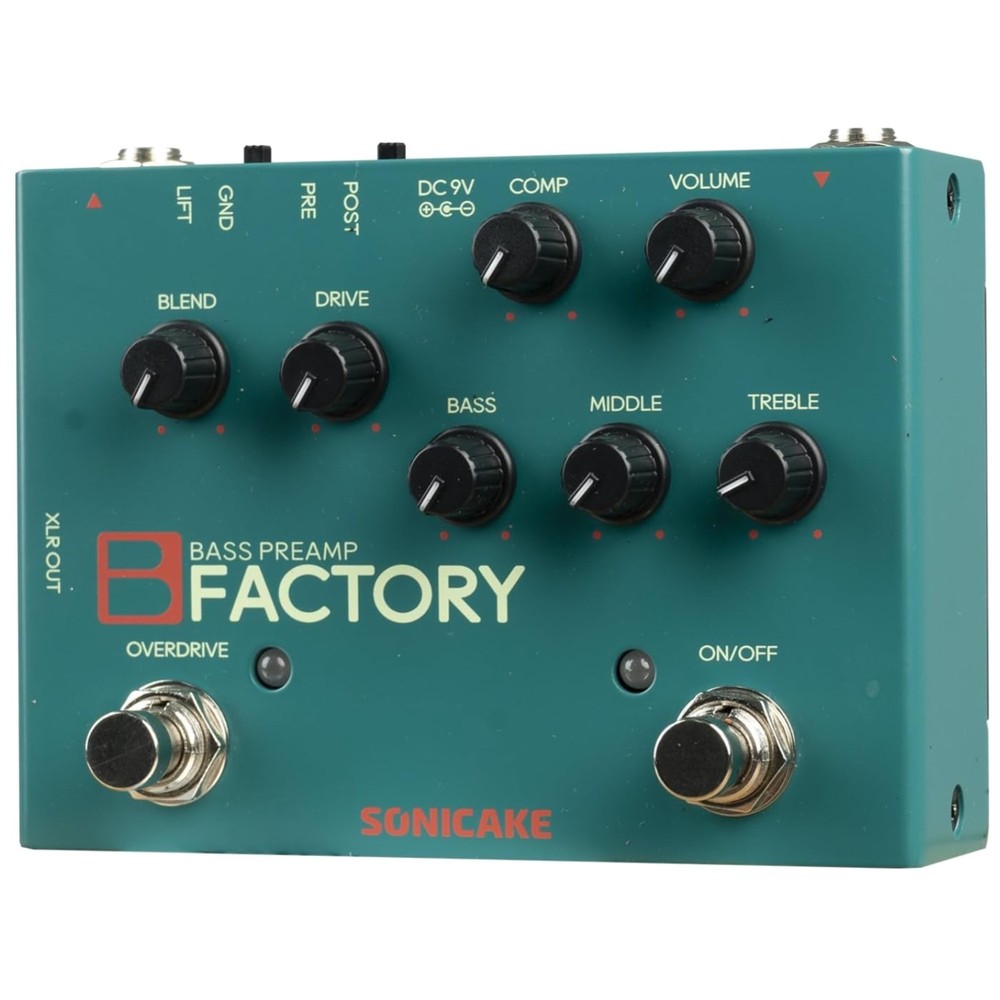 Bass Pedal with Overdrive and Compression Effects