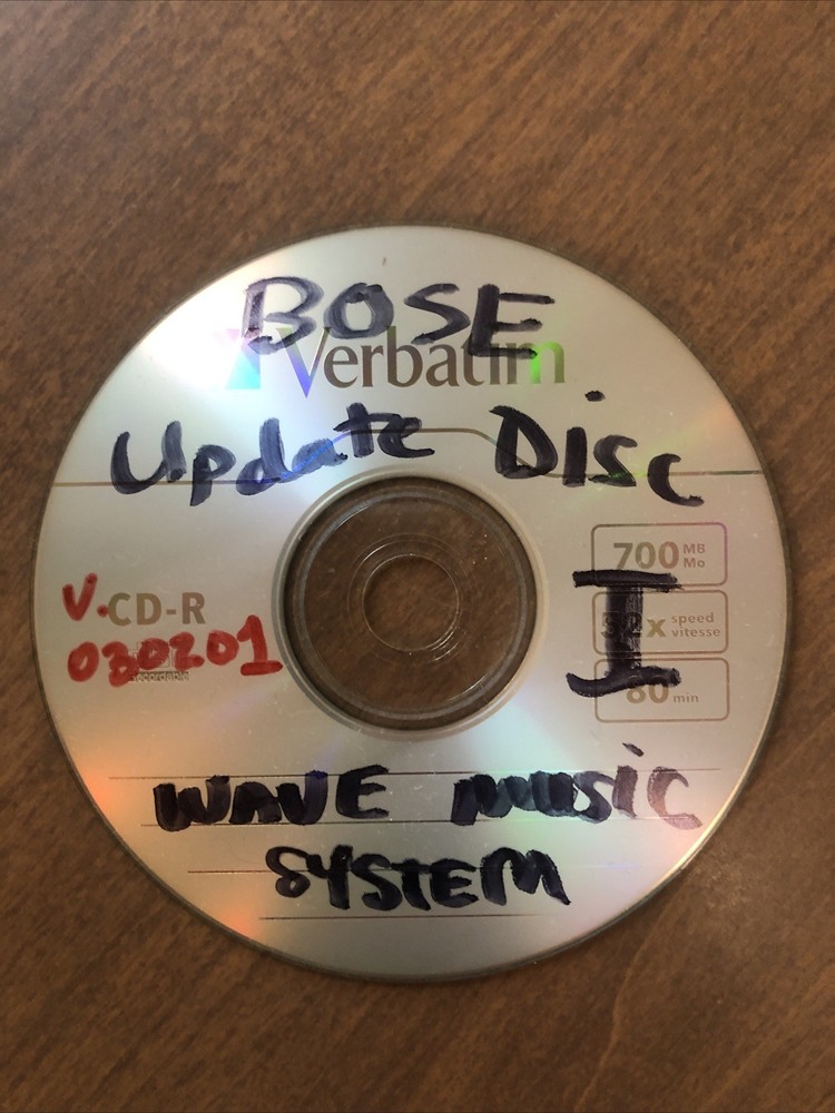 Bose Wave System Update Disc/CD AWRCC1 AWRCC2