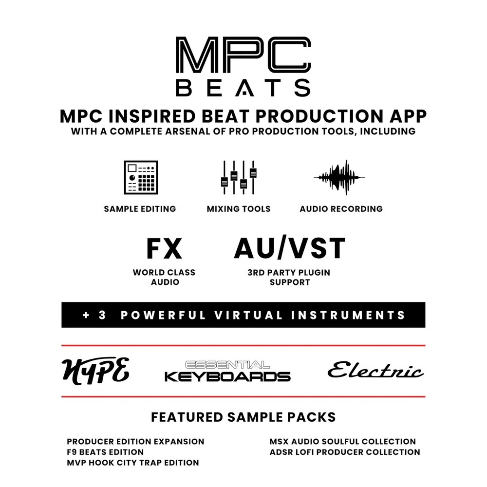 MPK Mini MK3 USB MIDI Keyboard: 25 Keys, 8 Pads, 8 Knobs, Software, NKS Integ...