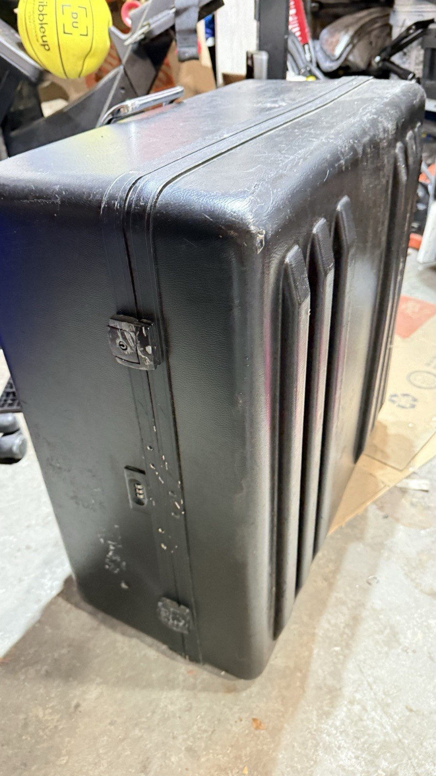 Sturdy Transport Case On Wheels Probably Manufactured by Parker Plastics. USA S