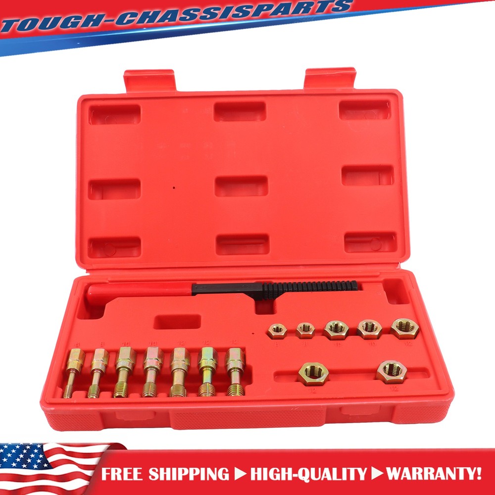 15PC Metric Thread Repair Tools Kit Master Thread Restorer Set Rethreading Tool