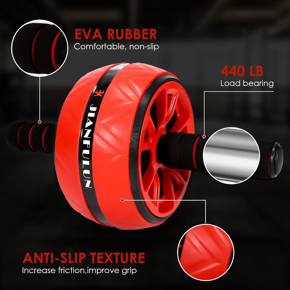 Ab Roller Wheel, Ab Workout Equipment for Abdominal & Core Strength Training,...