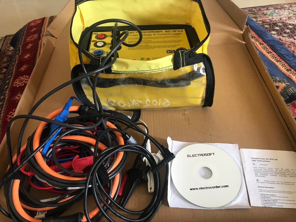 ELECTROCORDER EC-6VA 3 Phase Voltage and Current Logger
