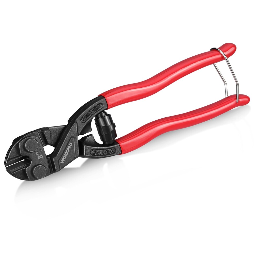 WORKPRO 8" Mini Bolt Cutter Compact Bolt Cutters for Cutting Wire Cables Chains