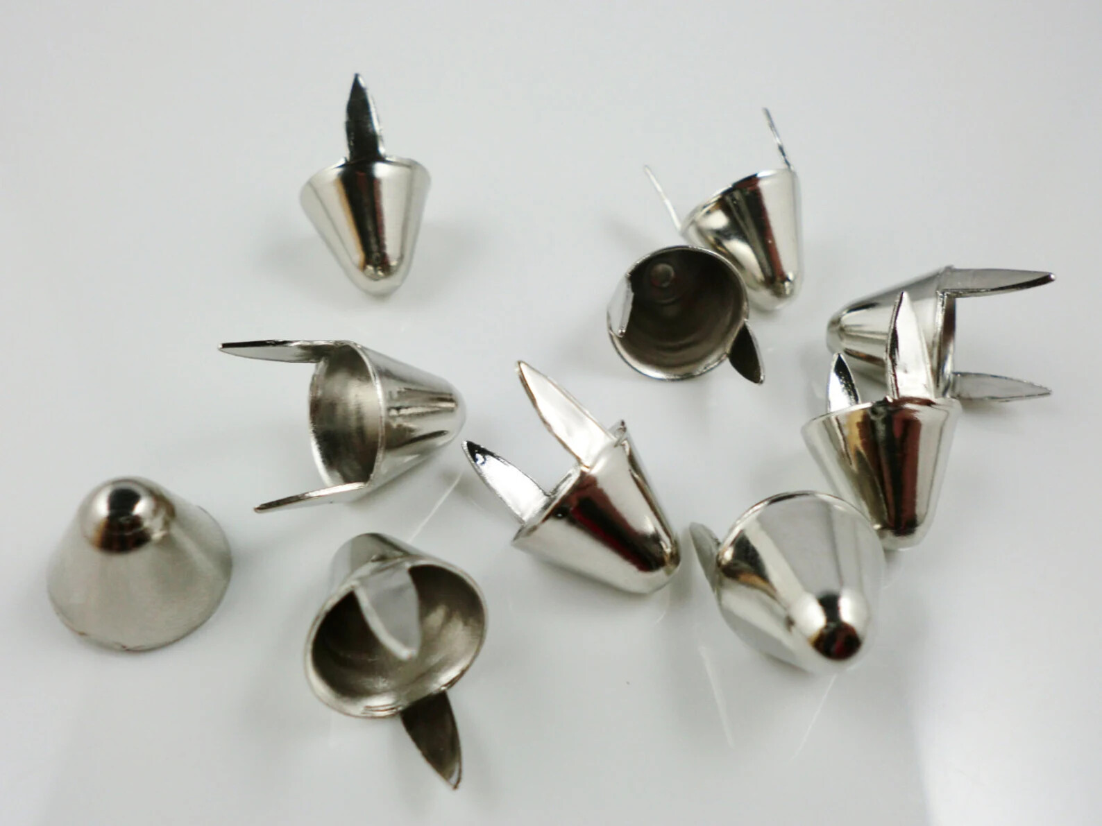 UK77 Studs 12mm Metal Punk Studs Gothic Cone Studs Rock DIY Studs USA Made