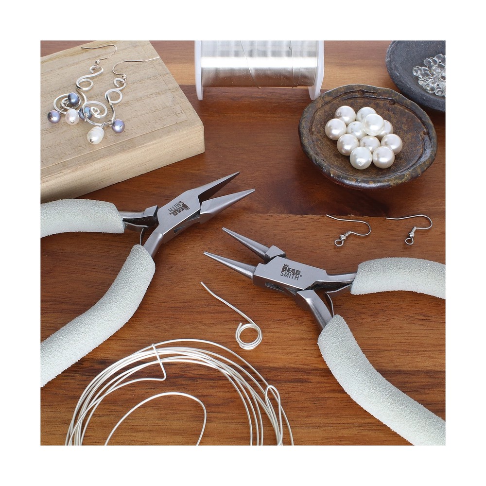 The Beadsmith Wire Elements Tool Set - 7-Piece Kit: Round Nose, Bent Chain No...