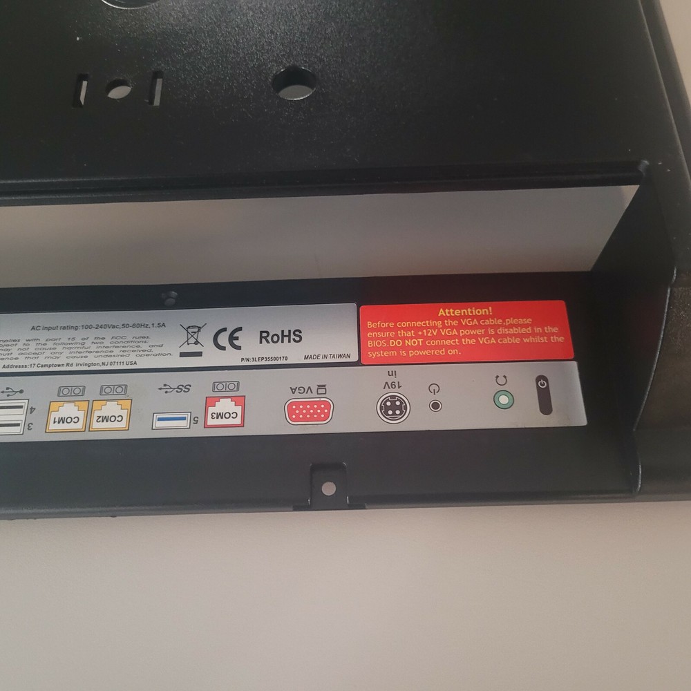 Back Plastic for Touch Dynamic Pulse J1900 POS Terminal