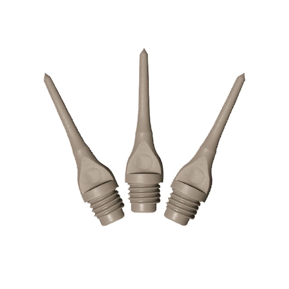100 Gray Dart Replacement Soft Tips - 1/4"
