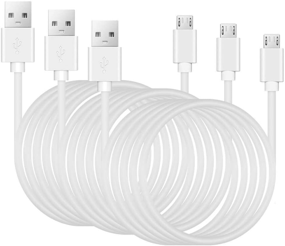 3Pcs Power Extension Cable for Security Camera 10ft Charging Cable for Wyze Cam
