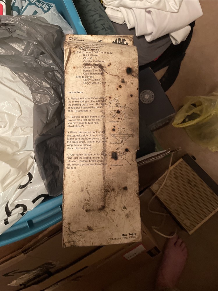 MAC TOOLS GM SINGLE SPRING BRAKE TOOL BST4900