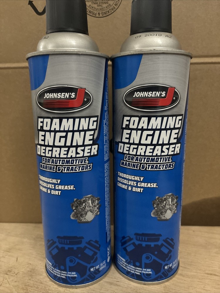 (2-Pack) Johnsen’s Foaming Engine Degreaser (16 oz Can)