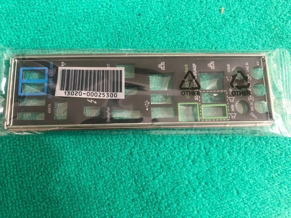 ASUS IO SHIELD for ASUS  P8Z77 V PREMIUM , ORIGINAL