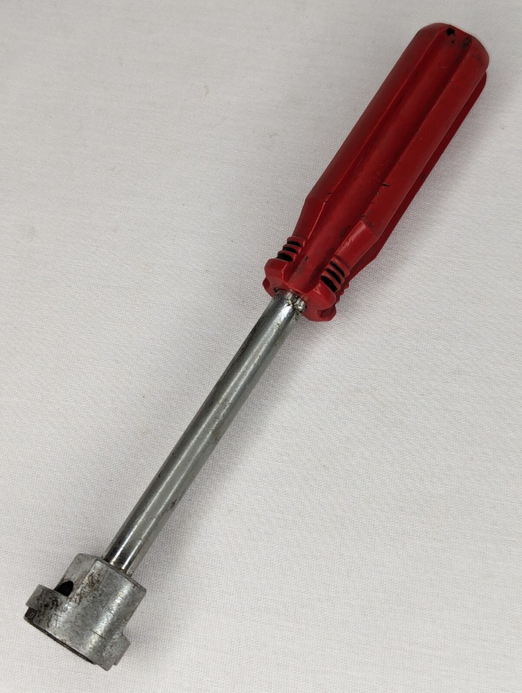 Vintage Brake Spring Tool with Red Plastic Handle