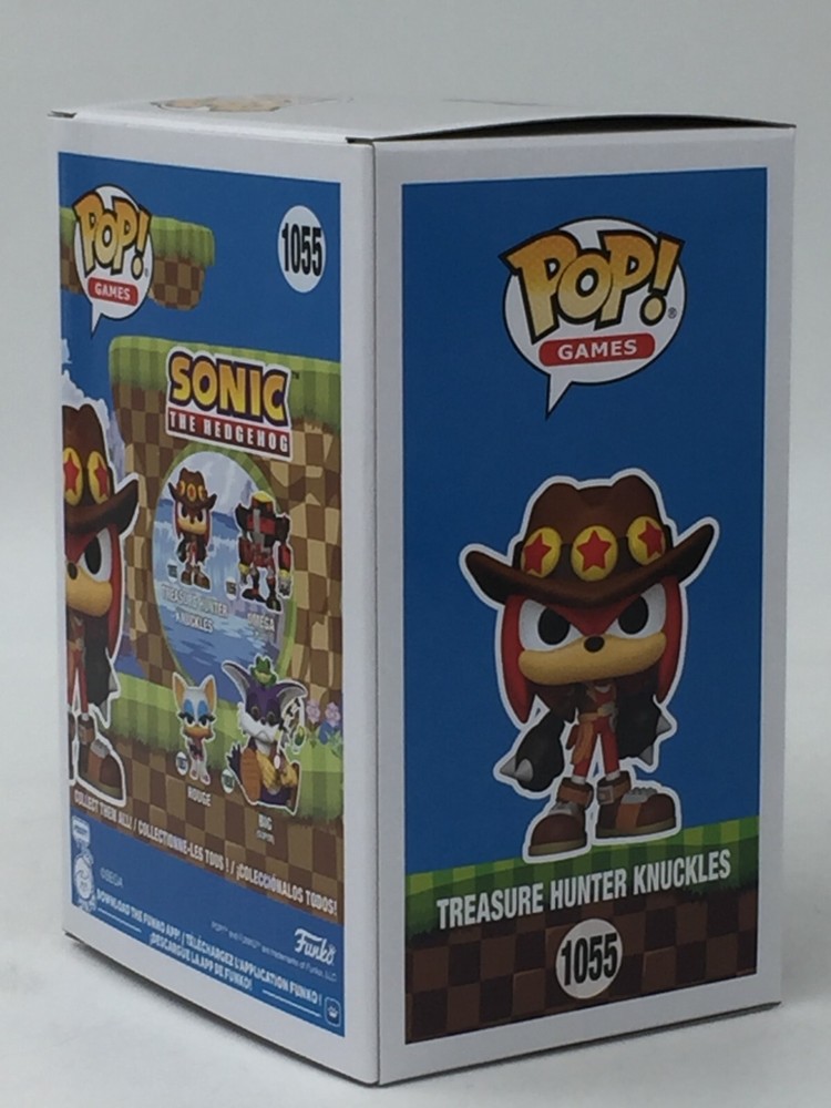 Funko Pop! Games Sonic the Hedgehog Treasure Hunter Knuckles #1055 W/Protector