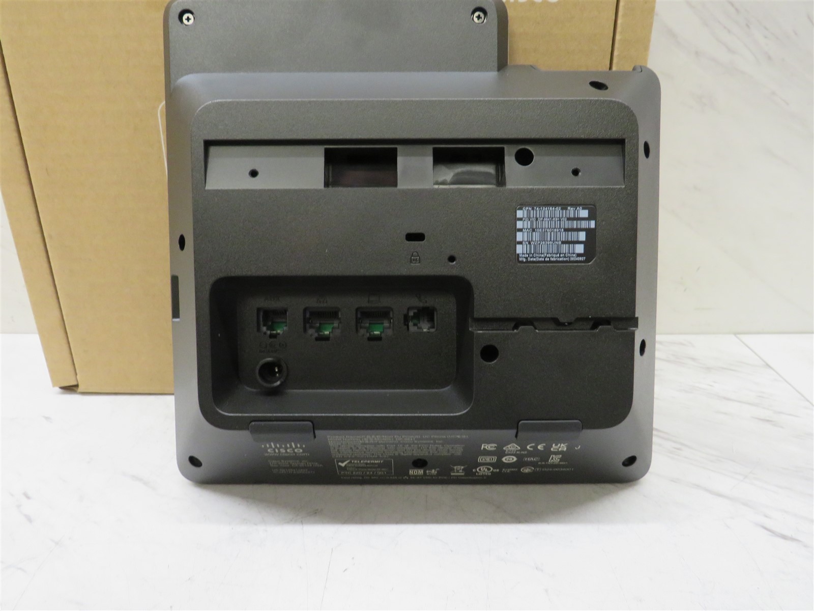 Open Box Cisco Refresh DP-9841-K9 VoIP IP Phone 4-Line Gigabit SIP PoE HD Audio