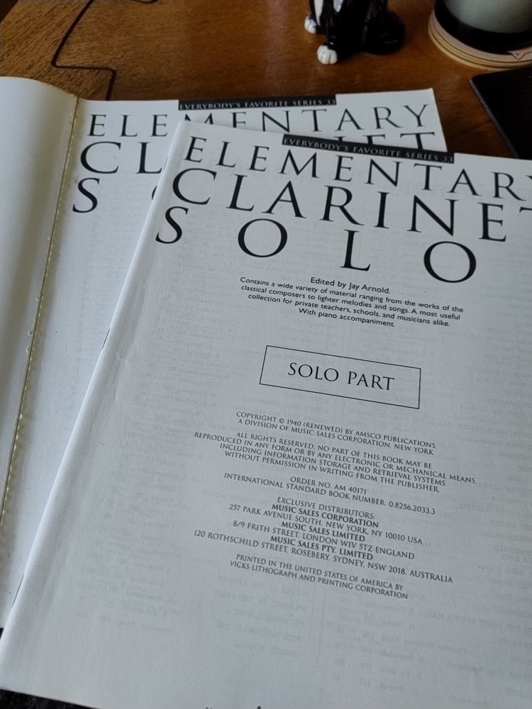 Elementary Clarinet Solos