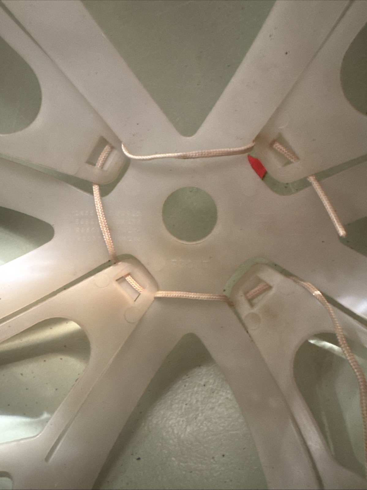 VTG 1969 Super-Glas Hard Hat with Blue and Yellow Stripe Design Kraft Foods?