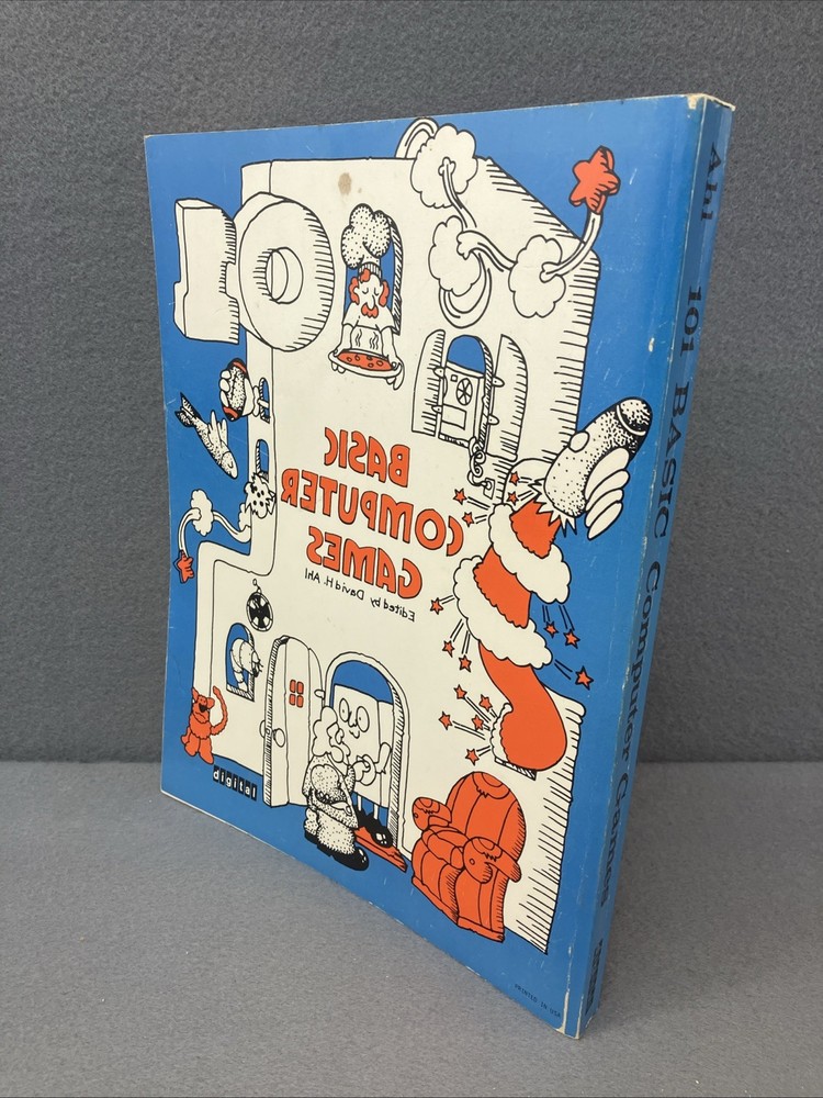 101 Basic Computer Games 1974 Code Book David H. Ahl Paperback Designer