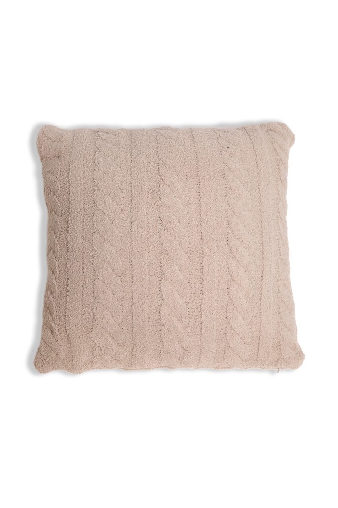 ComfyLuxe Solid Color Braided Cable Knit Cushion Cover