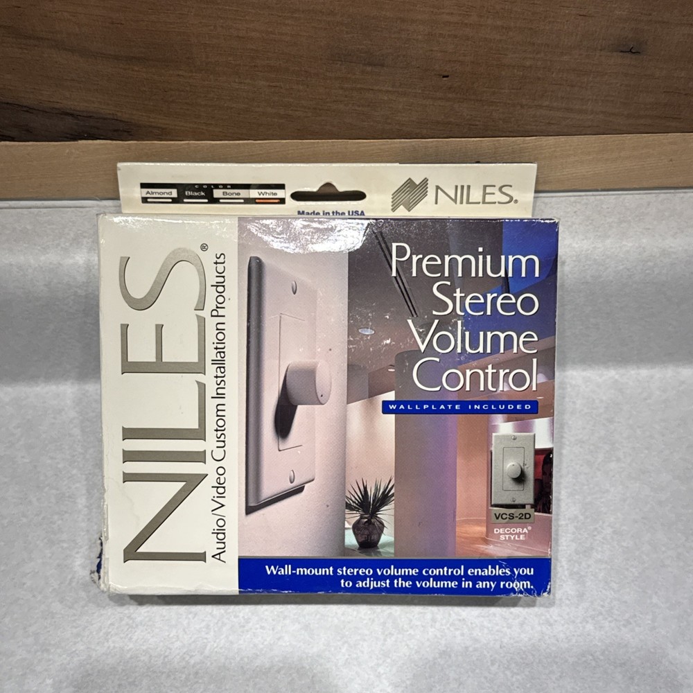 NILES VCS-2D PREMIUM STEREO VOLUME CONTROL - White - New