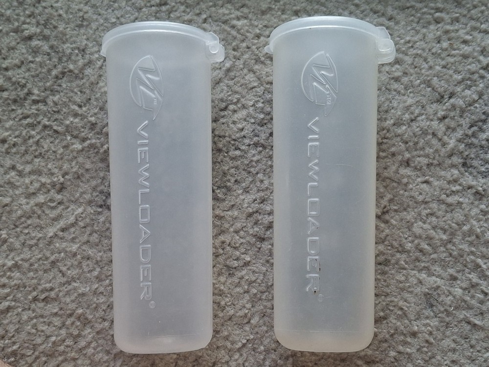 (2) Paintball Viewloader Clear 100 Round Pods