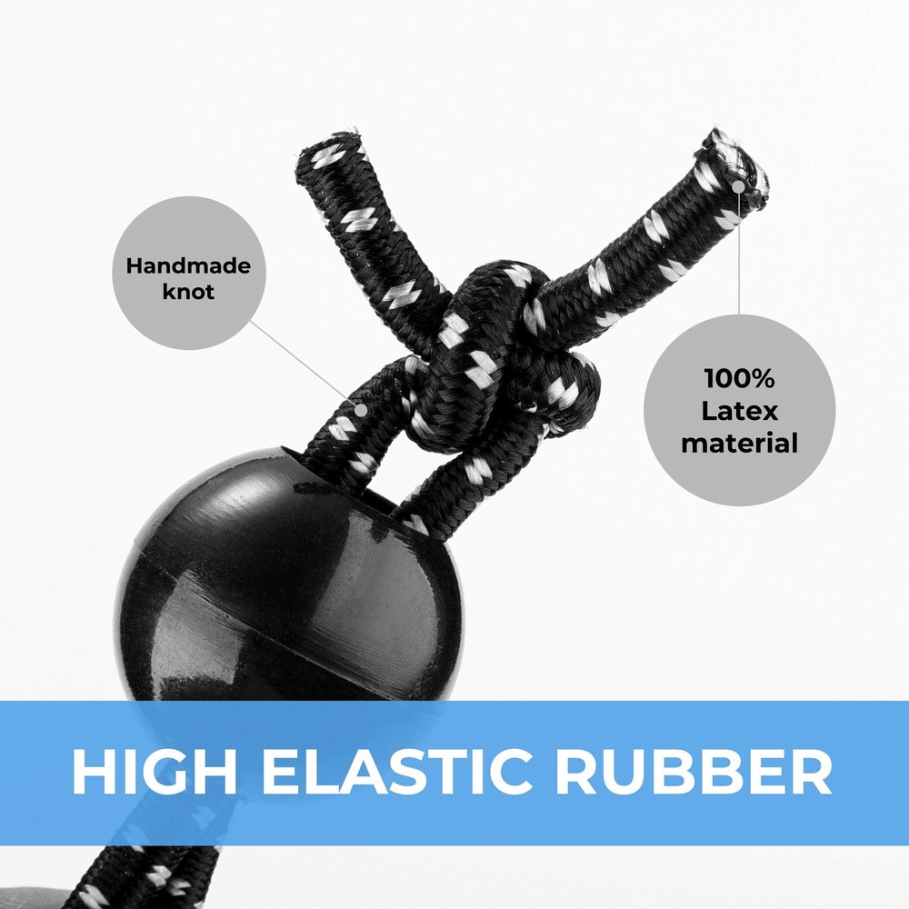 30-Pack 6 Inch Ball Bungee Cords for Canopy Ties with Elastic String
