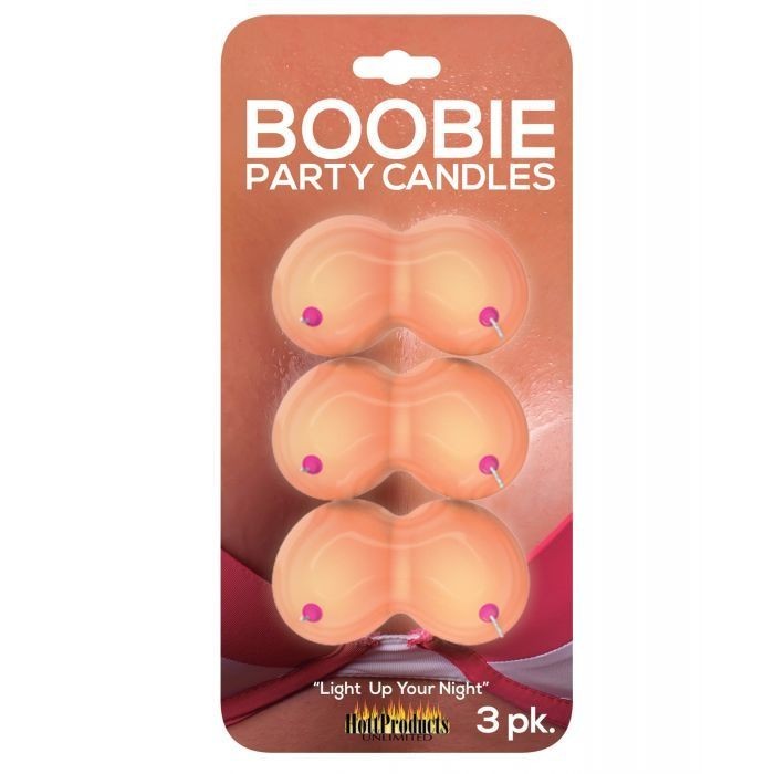 Boobie Party Candles Pack of 3