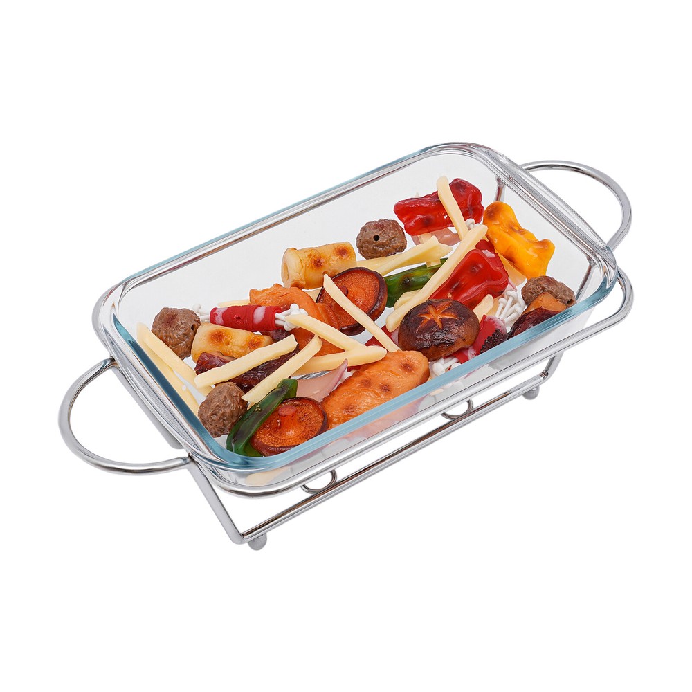 2L Countertop Chafing Dish Buffet Set Warming Tray Buffet Server Food Container