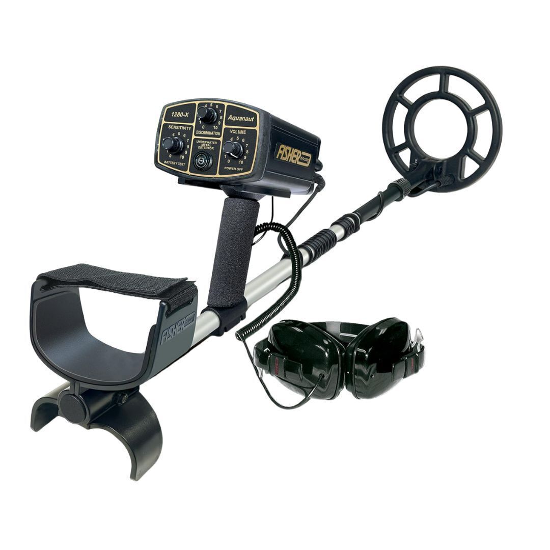 Fisher 1280X 8 Aquanaut Underwater All Purpose Black Metal Detector