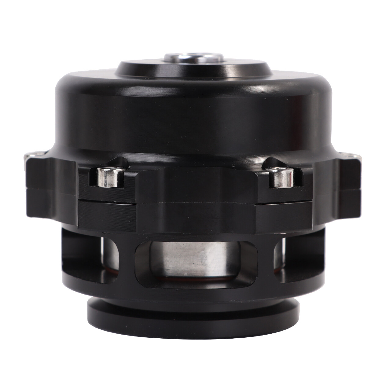 Universal Aluminum 50mm Blow Off Valve Dump Valve BOV with V-band Flange Black